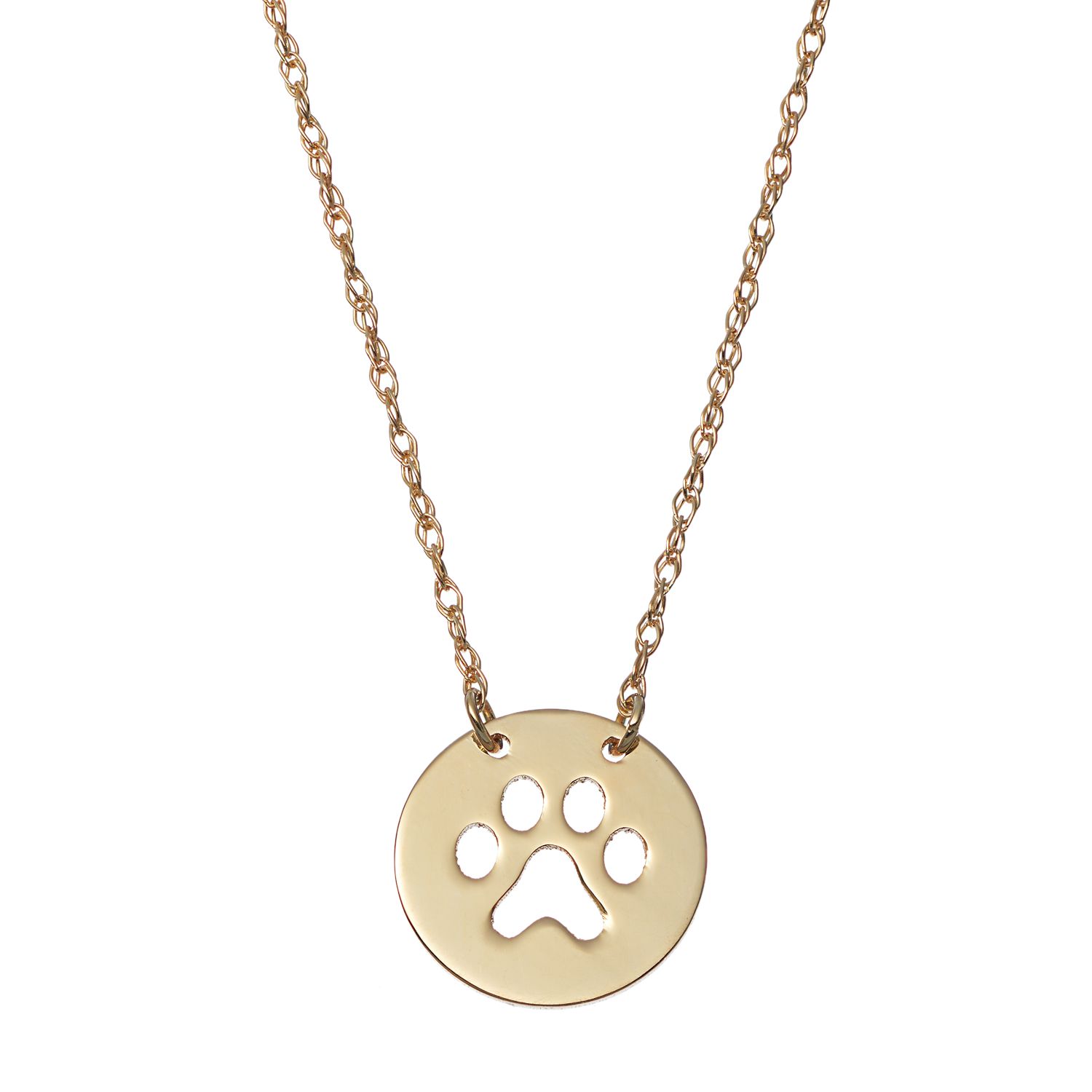 paw print necklace kohls