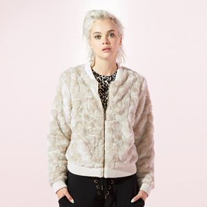 Women's JUICY Faux-Fur Bomber Jacket