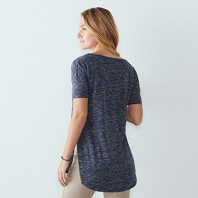 Women's Sonoma Goods For Life® Marled Scoopneck Tee