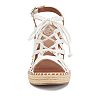 SO® Women's Lace-Up Espadrille Wedge Sandals