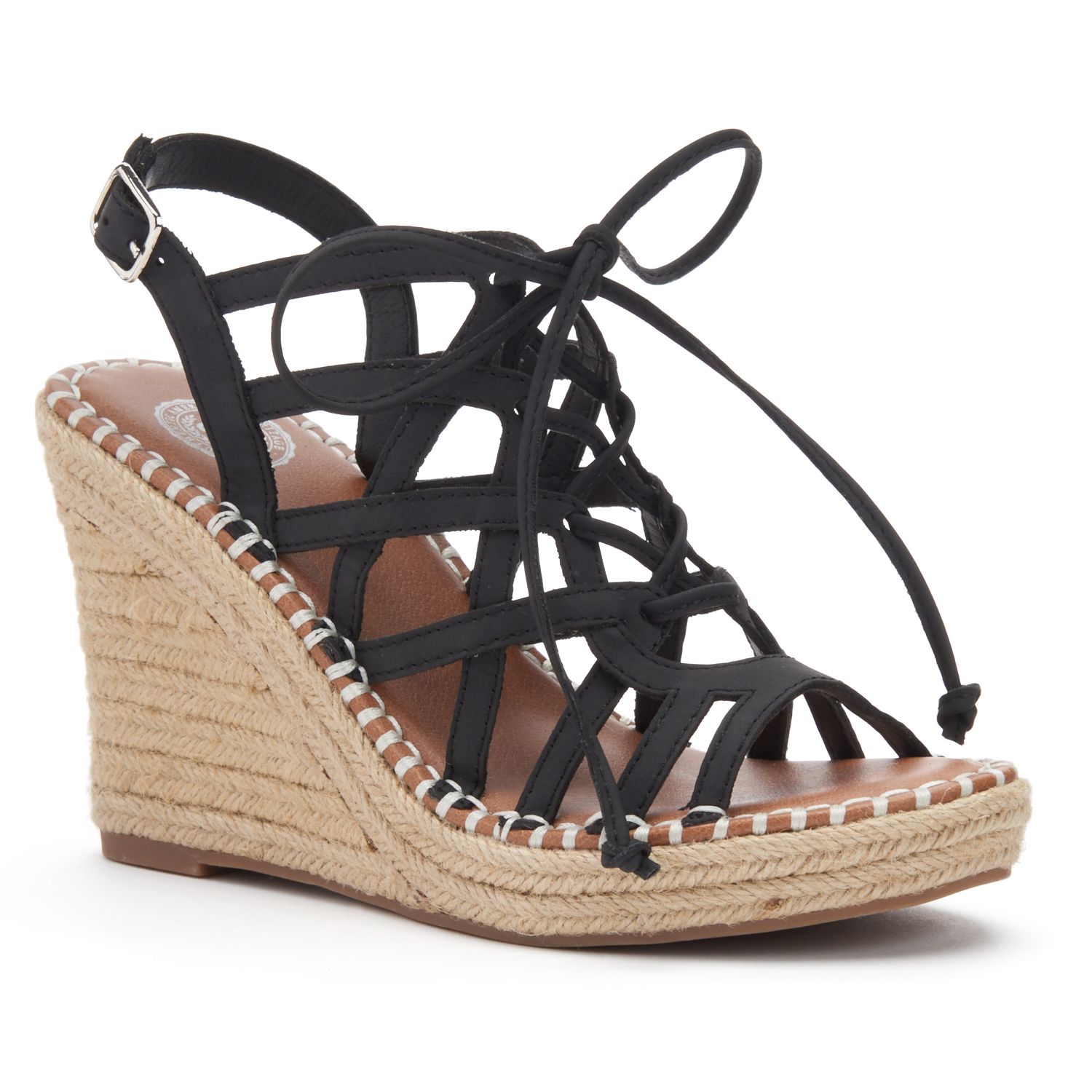 kohls black wedges