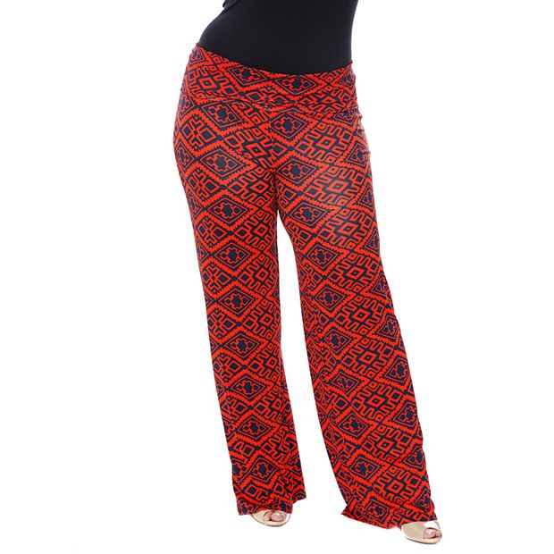 Women's Plus Size Solid Palazzo Pants 