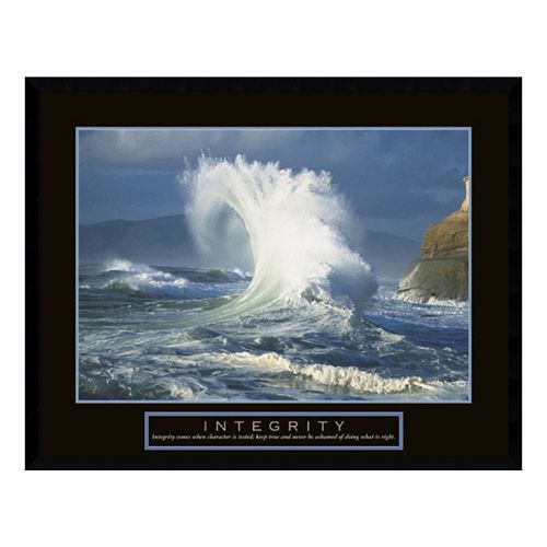 Integrity Wave Framed Wall Art