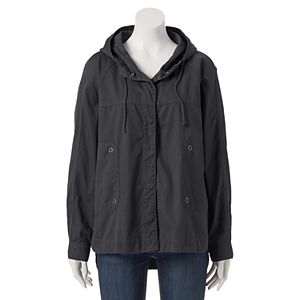 Juniors' Unionbay Lexie Twill Hooded Jacket