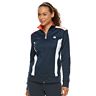 Women's FILA Sport® Graphic Sleeve Track Jacket ($33) ❤ liked on Polyvore  featuring activewear, activewear jackets, bl…