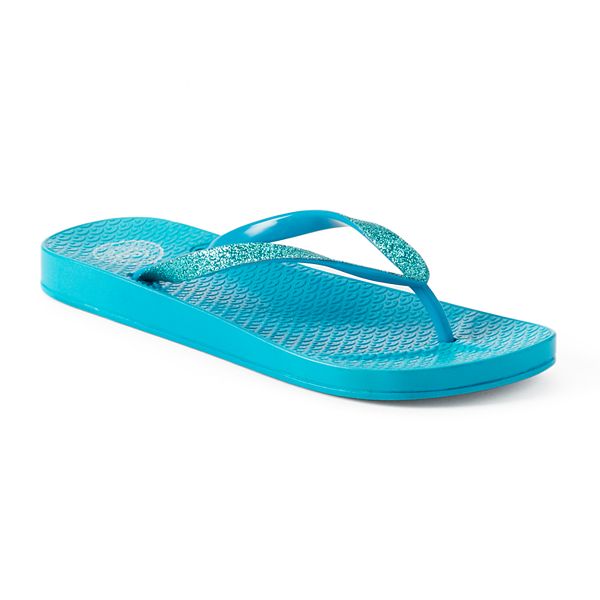 SO® Women's Glitter Flip-Flops