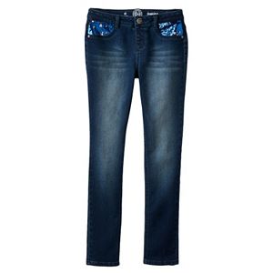 Girls 7-16 & Plus Size SO® Embellished Sequin Pocket Stretchy Jeggings