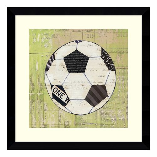 Play Ball I Soccer Framed Wall Art