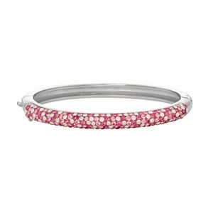 Junior Jewels Kids' Silver Tone Crystal Bangle Bracelet