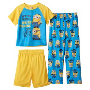 Boys 4-10 Despicable Me Minions 3-Piece Pajama Set