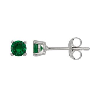 Junior Jewels Kids' Sterling Silver Cubic Zirconia Birthstone Stud Earrings