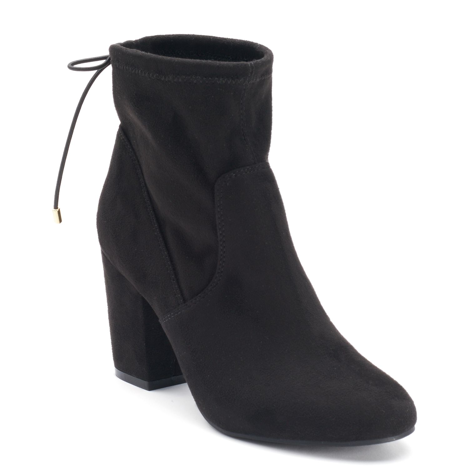 black slouch ankle boots womens
