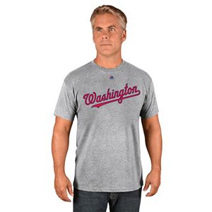 Men's Majestic Washington Nationals Road Wordmark Tee