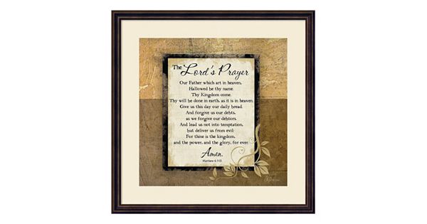 The Lord's Prayer Framed Wall Art