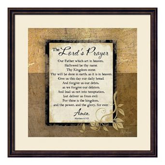 The Lord's Prayer Framed Wall Art