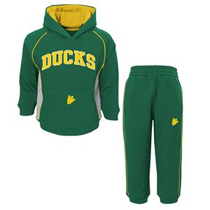 Infant Oregon Ducks Lil' Fan 2-Piece Fleece Hoodie & Pants Set