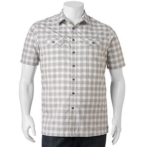 Big & Tall Croft & Barrow® Classic-Fit Plaid Outdoor Performance Button-Down Shirt