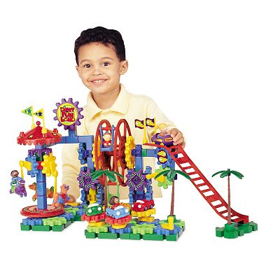 Learning Resources Gears! Gears! Gears! Dizzy Fun Land Motorized Building Set