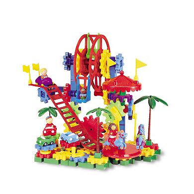 Learning Resources Gears! Gears! Gears! Dizzy Fun Land Motorized Building Set