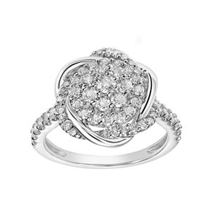 Simply Vera Vera Wang 14k White Gold 1 Carat T.W. Diamond Engagement Ring