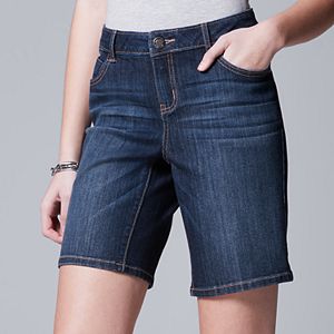 Women's Simply Vera Vera Wang Whiskered Bermuda Shorts