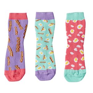 Girls 4-9 Little Miss Matched 3-pk. Scented Anklet Socks