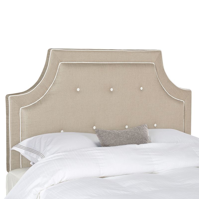 Safavieh Tallulah Arched Button Tufted Headboard, Light Blue, King
