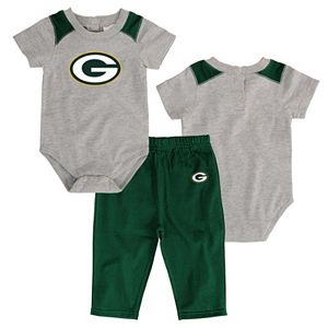 Infant Green Bay Packers Ellipse Bodysuit & Pants Set