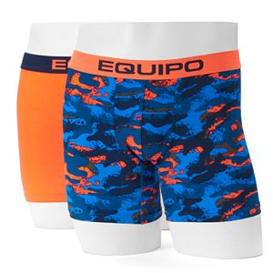 Men's equipo 2-pack Solid & Patterned Microfiber Boxer Briefs