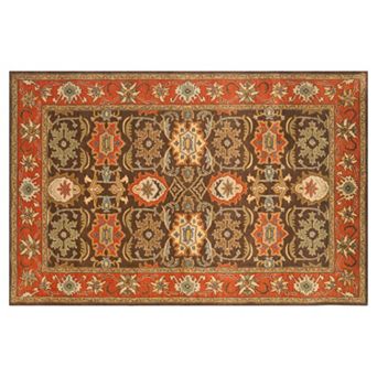 Safavieh Heritage Bergen Framed Floral Wool Rug