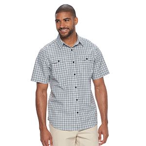 Men's Columbia Omni-Shade Glen Meadows Gingham Button-Down Shirt