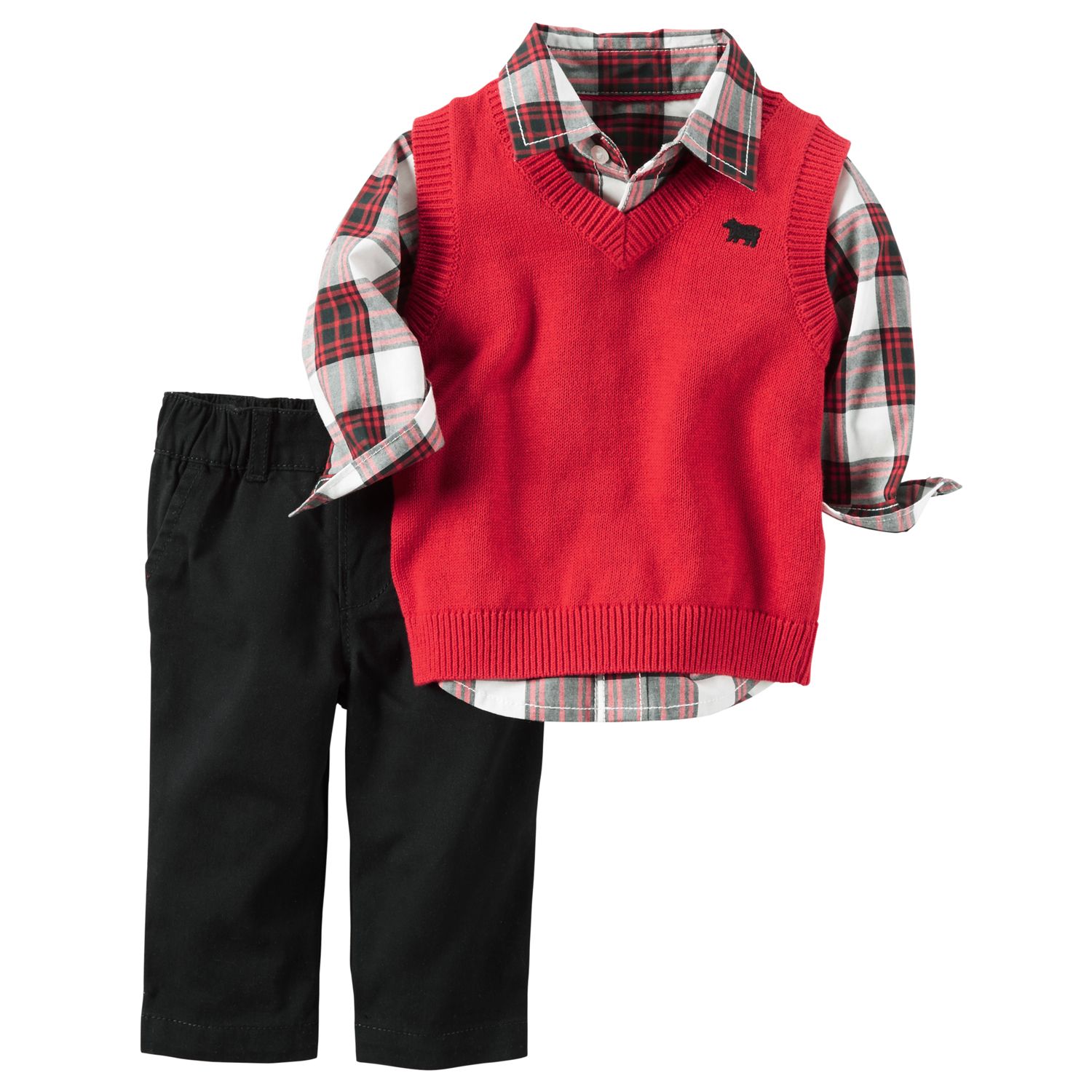 baby boy christmas sweater vest