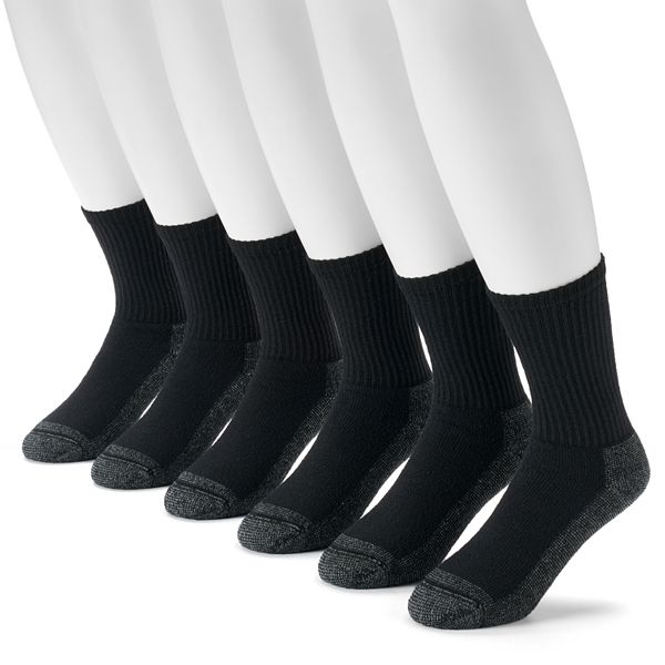 Men's Croft & Barrow® 6-pack Opticool Work Crew Socks