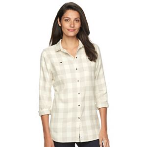 Women's Woolrich Plaid Button-Down Shirt