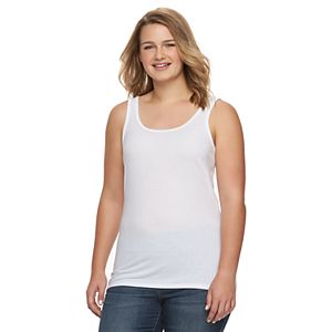 Juniors' Plus Size SO® Perfectly Soft Double Scoop Tank Top