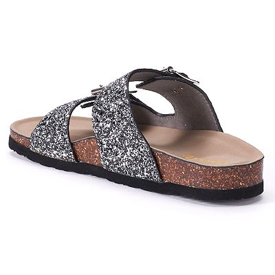 Rhinestone Sandals Women's Madden Girl Brando Footbed Sandals