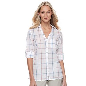 Women's Columbia Wiley Mesa Striped Roll-Tab Shirt