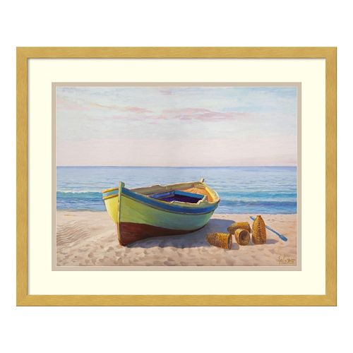 Al Mattino Boat Framed Wall Art