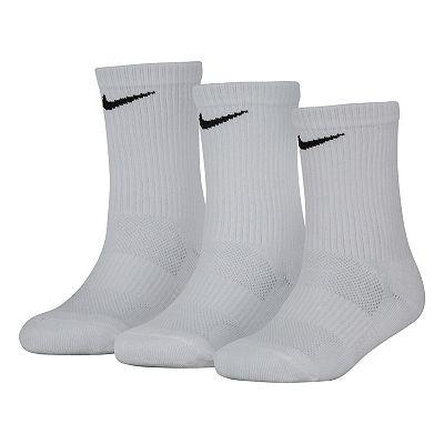 Kids Nike 3-Pack Elite Dri-FIT Basketball Crew Socks