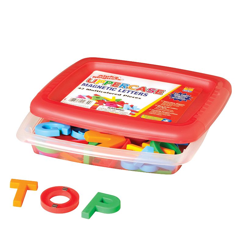 Educational Insights Alphamagnets Multicolored Uppercase Magnetic Letters