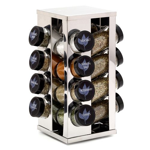 Kamenstein Heritage Revolving Countertop 16 Jar Spice Rack