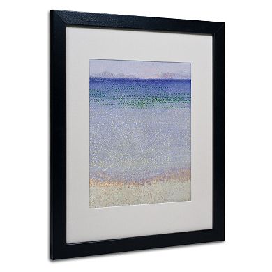 Trademark Fine Art The Iles d'Or 1891-92 Black Framed Wall Art