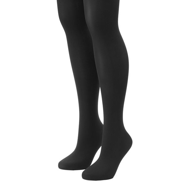 Women's Apt. 9® 2-pk. Solid Tights