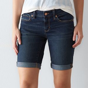 Women's SONOMA Goods for Life™ Distressed Jean Bermuda Shorts