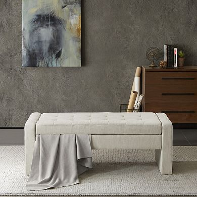 Madison Park Payden Tufted Storage Bench