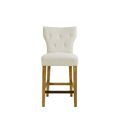 Madison Park Hayes Button Tufted Counter Stool
