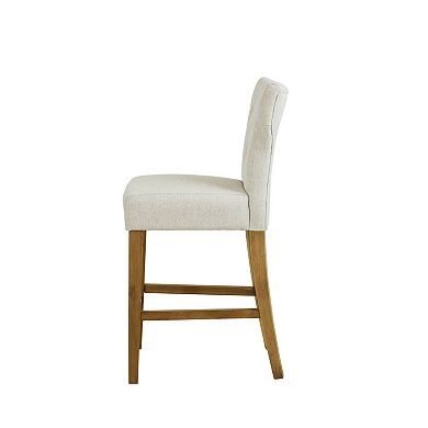 Madison Park Hayes Button Tufted Counter Stool