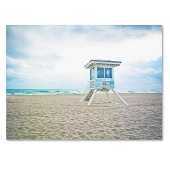 Trademark Fine Art Florida Beach Chair 2 Canvas Wall Art