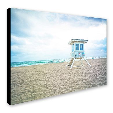 Trademark Fine Art Florida Beach Chair 2 Canvas Wall Art