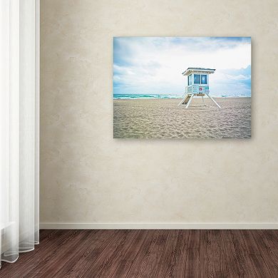 Trademark Fine Art Florida Beach Chair 2 Canvas Wall Art